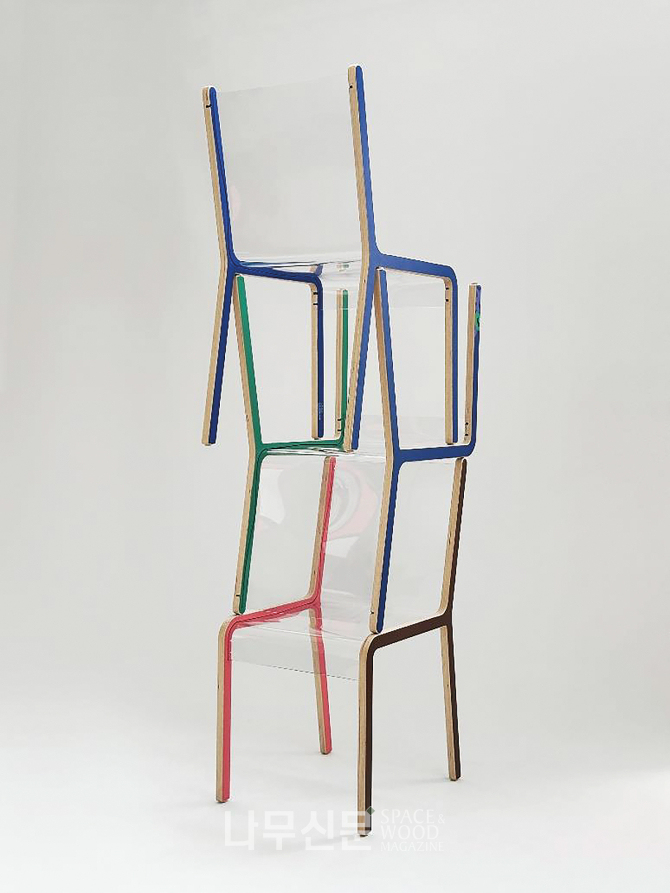 Chair11 | 장영철 / 430x440x810, Birch Plywood & Polycarbonate Sheet